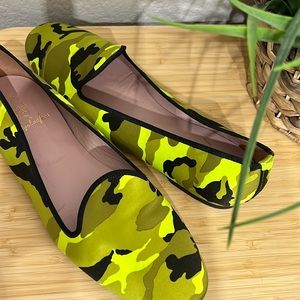 Pretty Loafers Faye Fluo Yellow Camouflage